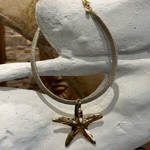 Gold Starfish Pendant Necklace